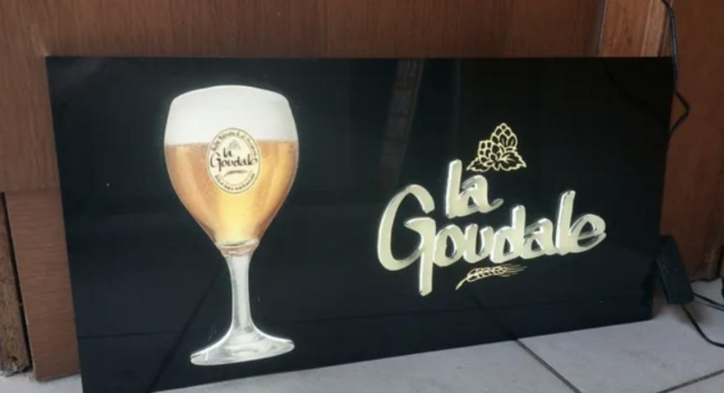 Enseigne lumineuse bière La Goudale, Enlèvement ou Envoi, Neuf, Table lumineuse ou lampe (néon)