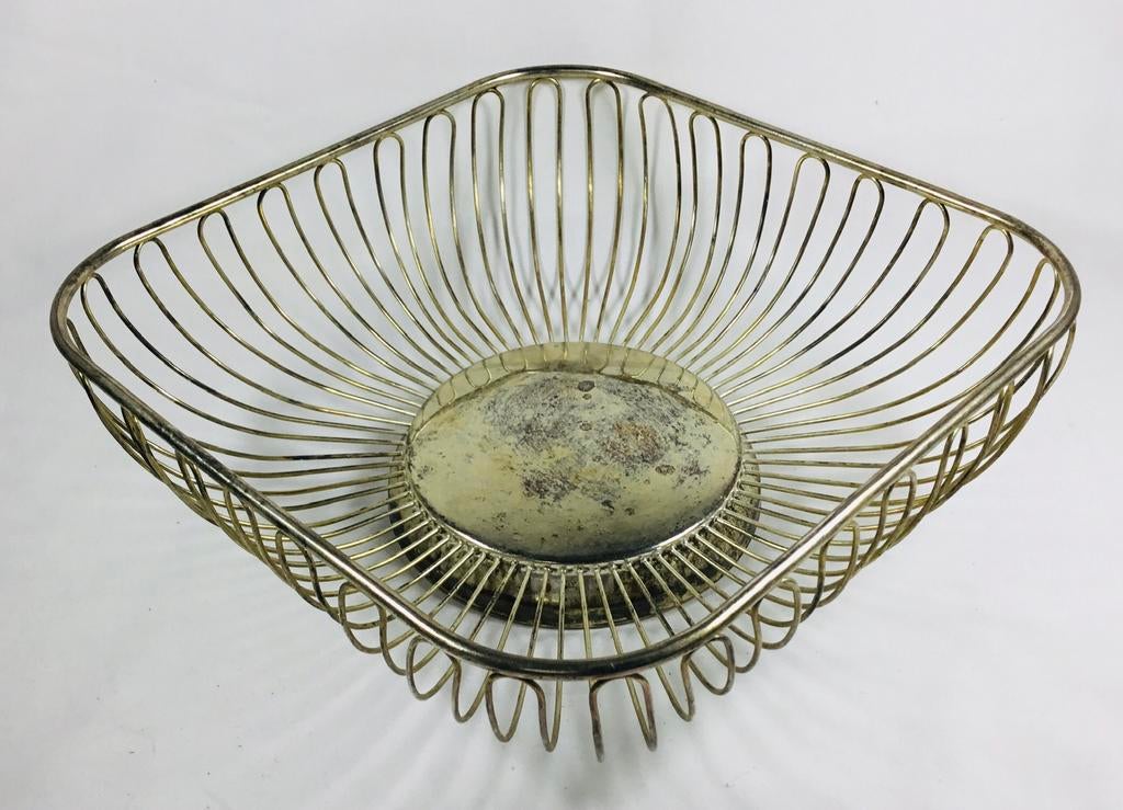 corbeille à pain fruits fil de fer design modernist vintage, Collections, Rétro, Maison et Meubles, Enlèvement ou Envoi