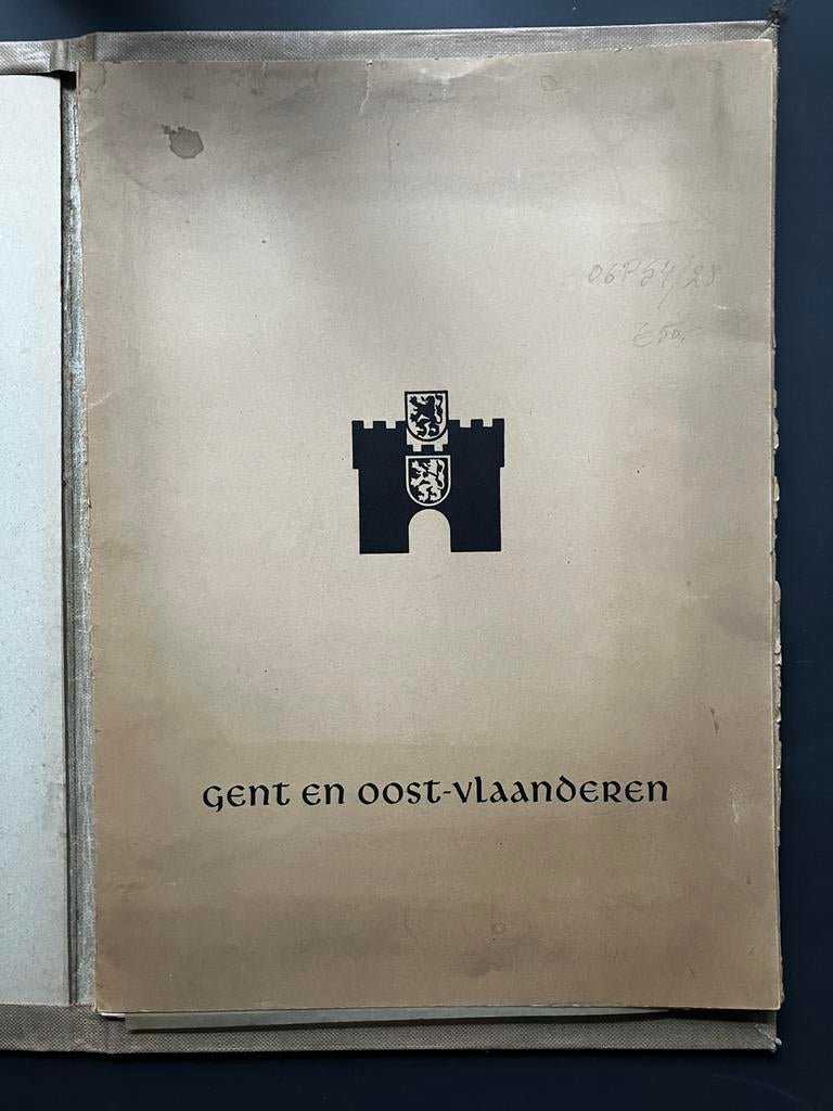 Gent en Oost-Vlaanderen Verzamelmap met 14 platen, Enlèvement