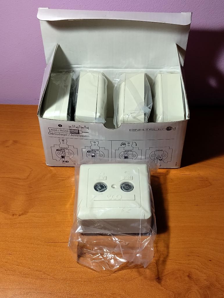 1 boîte de 5 pcs VOO-01A/AS avec socle DINH-Telecom, Enlèvement, Neuf, Autres types