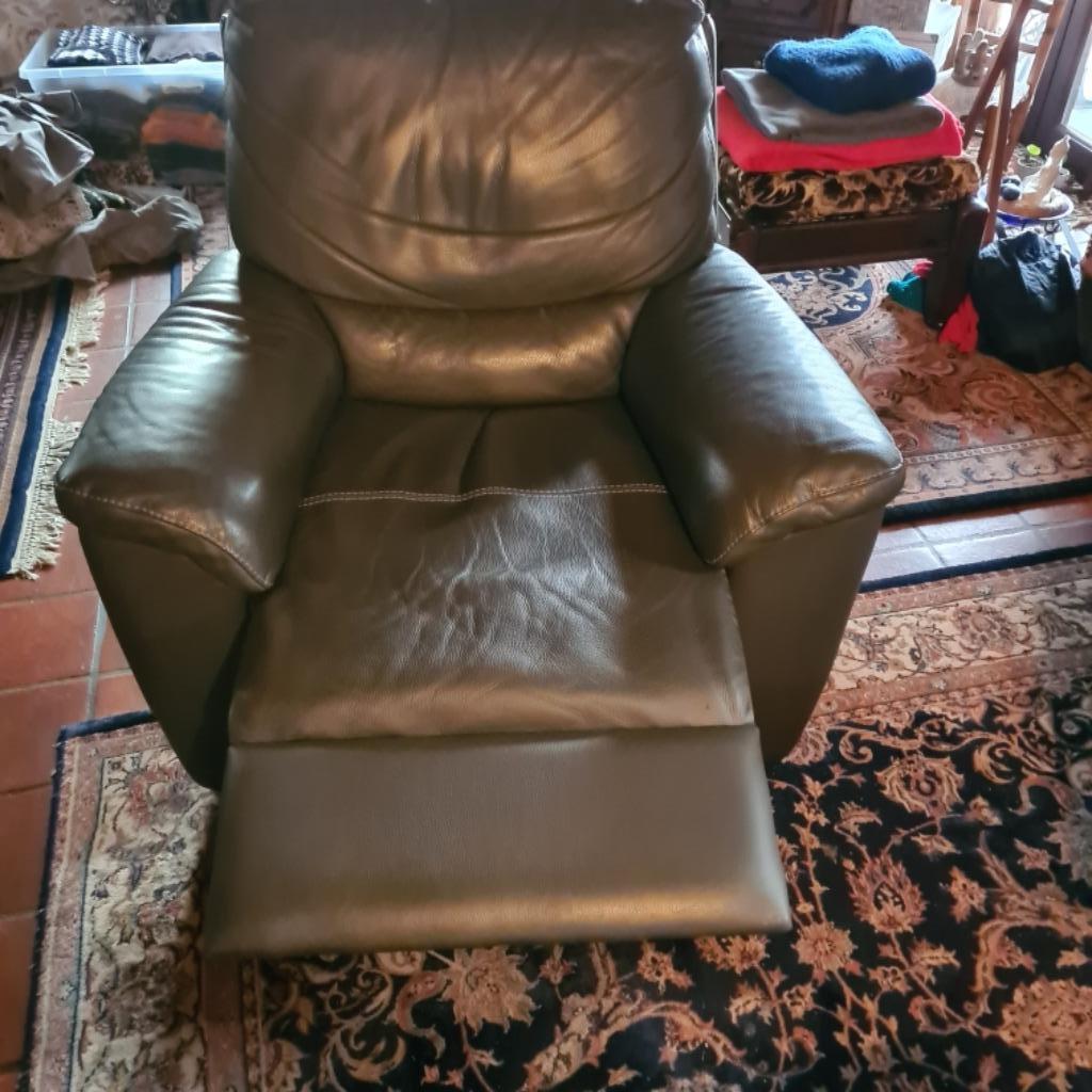 Salon te koop, Gebruikt, Overige maten, Minder dan 75 cm, Leer