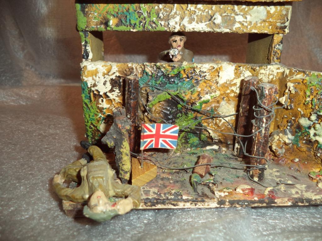 elastolin Lineol diorama , Engelse stelling, Antiek en Kunst, Ophalen of Verzenden