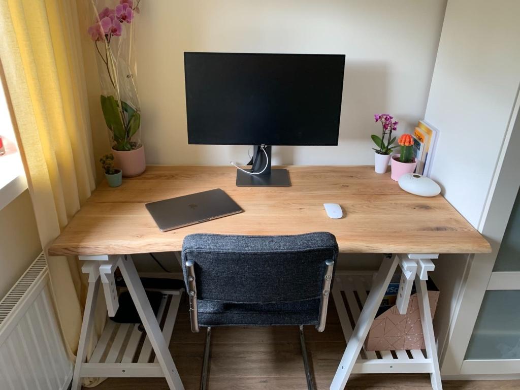 Massief eiken werkblad, bureau, boomstam 20,22,40 mm dikte, Ophalen of Verzenden, Nieuw