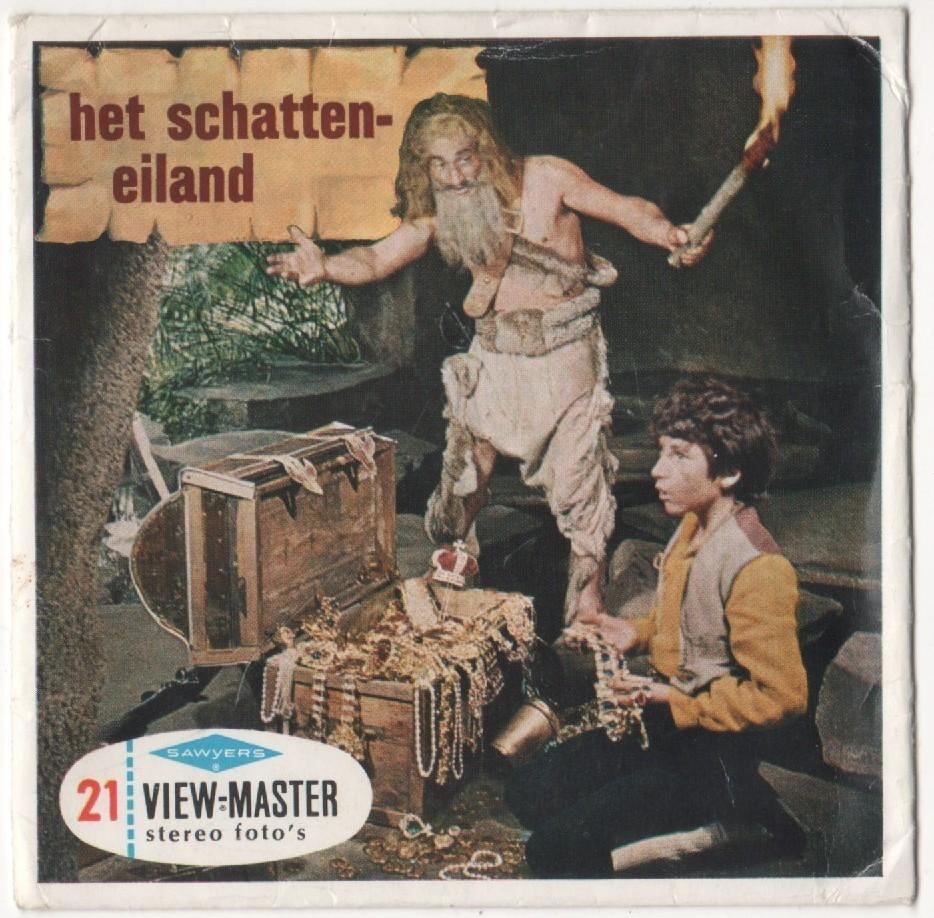 View-master Het mysterieuze eiland B 432 NL, Ophalen of Verzenden