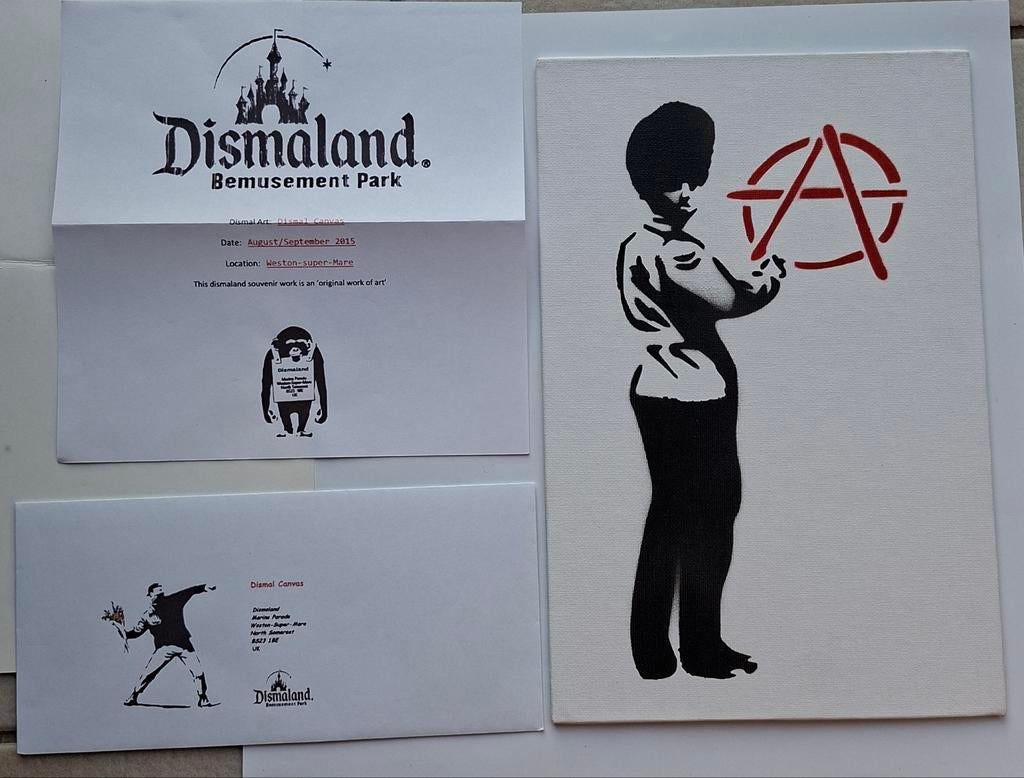 Banksy – Dismaland (2015) | Official souvenir artwork on can, Enlèvement ou Envoi