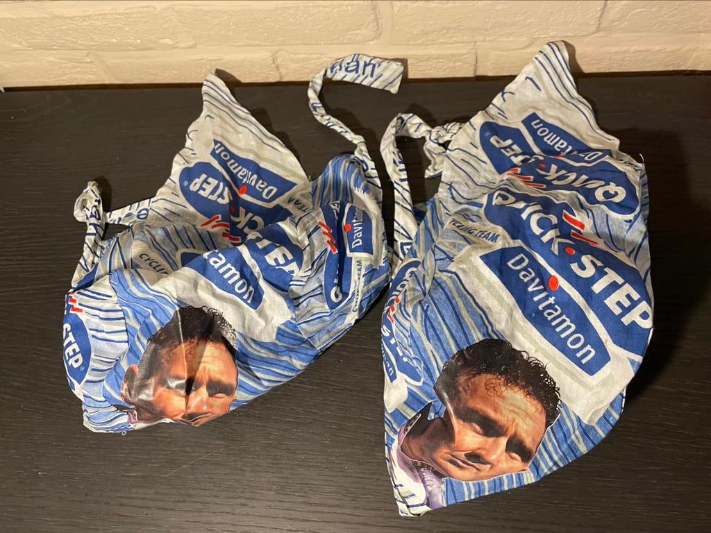 2 vintage bandanas van johan museeuw, Ophalen of Verzenden