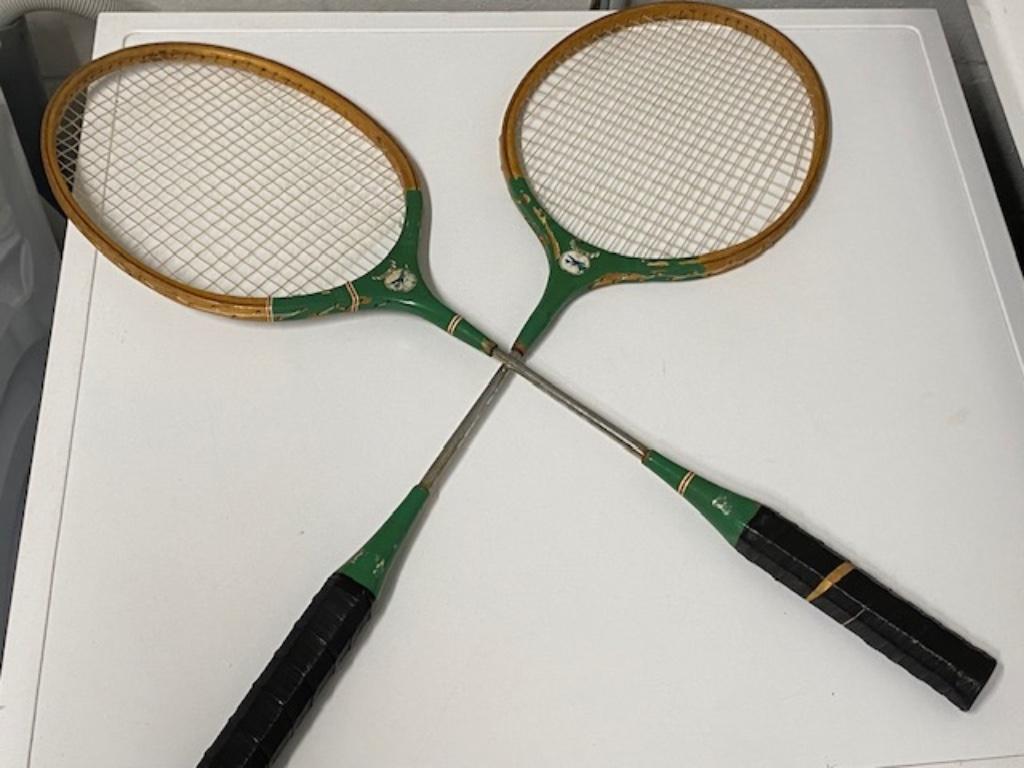 Vintage badminton racketjes, Ophalen of Verzenden, Gebruikt, Racket(s)