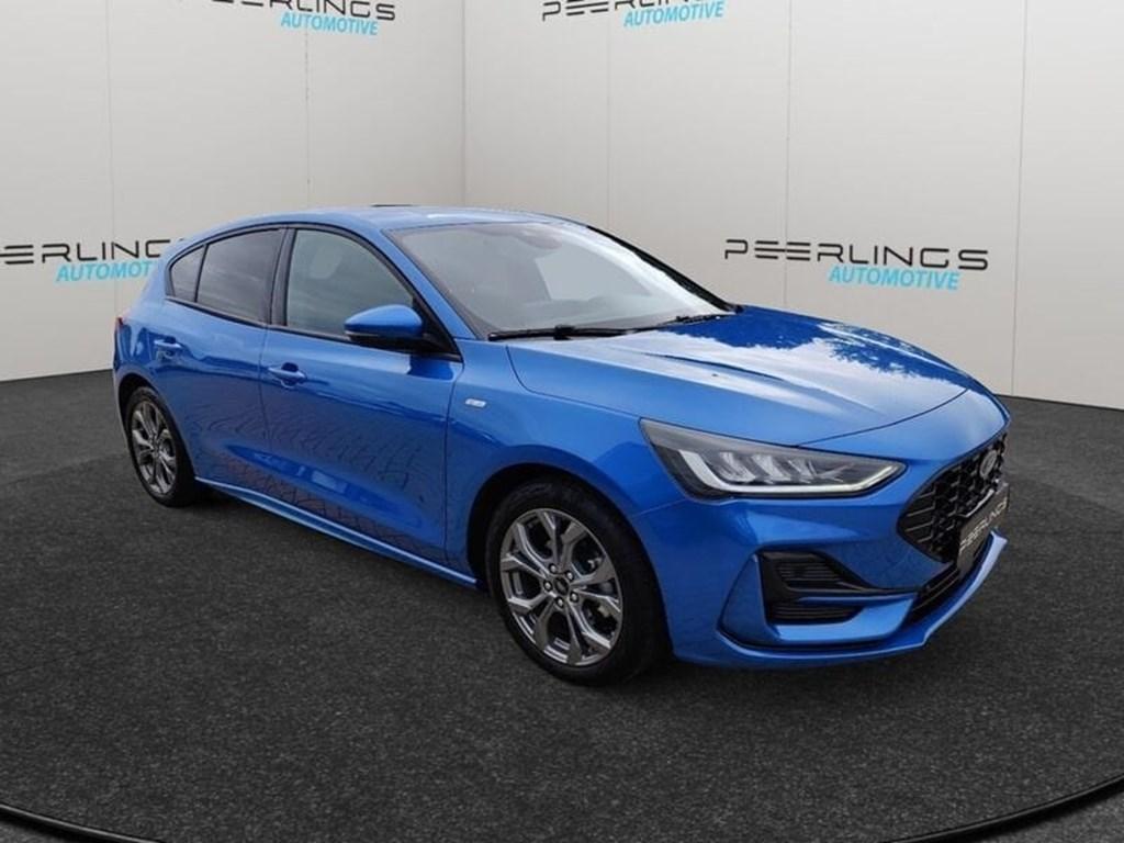 Ford Focus EcoBoost mHEV ST-Line X, Zwart, Blauw, Hybride Elektrisch/Benzine, Te koop