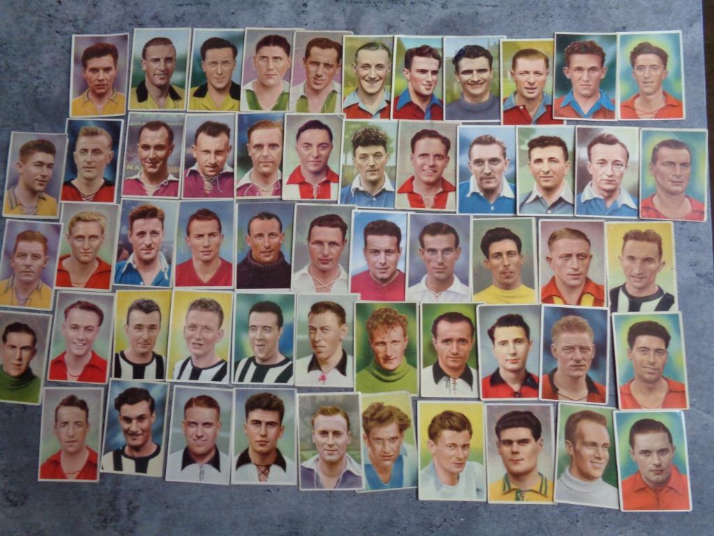 Voetbal prenten BELGIAN CHEWING GUM 1951 55X plaatjes, Verzenden