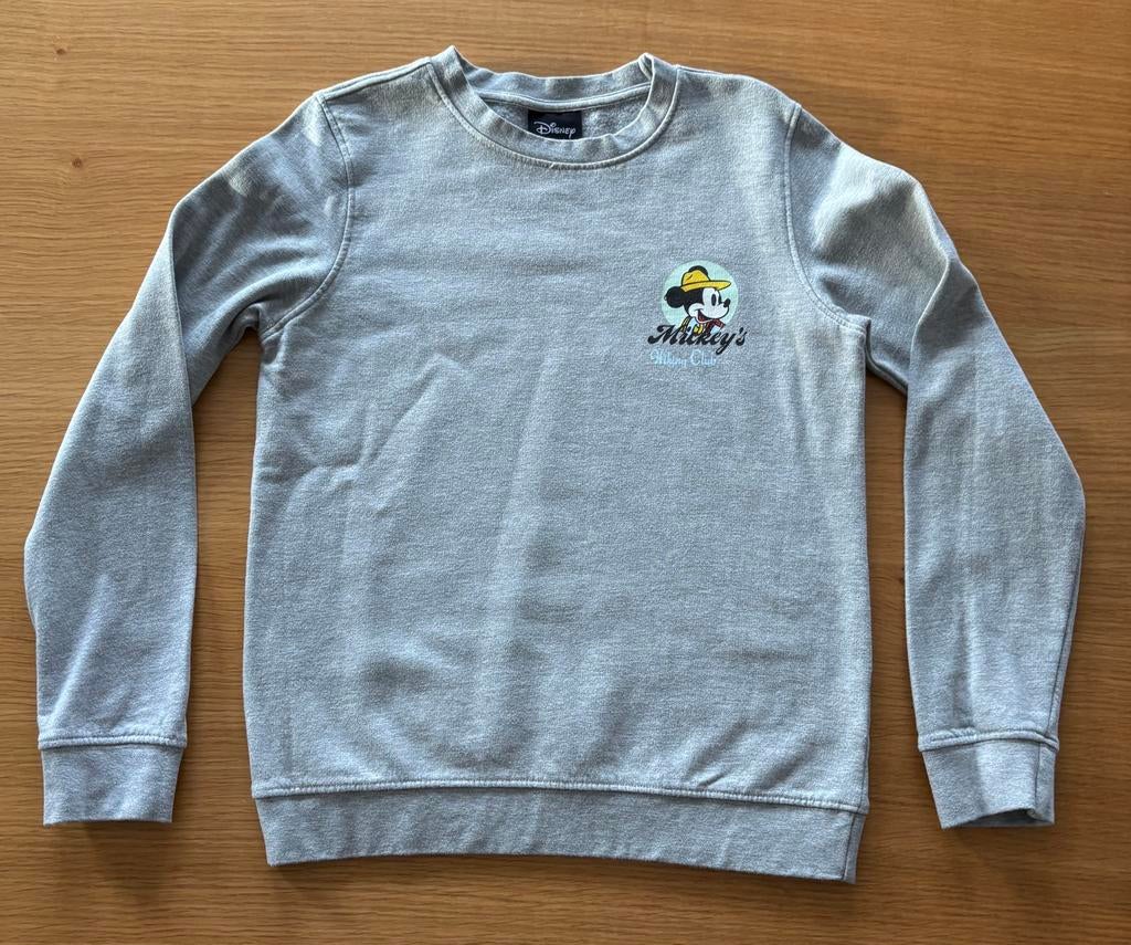 Sweat gris Mickey - 10 ans - 8€, Enlèvement ou Envoi, Comme neuf, Garçon, Pull ou Veste