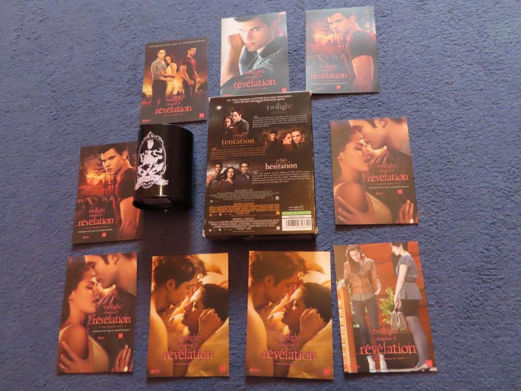Coffret 3 DVD Twilight + pot crayons, Enlèvement ou Envoi, Comme neuf, Fantasy, Coffret