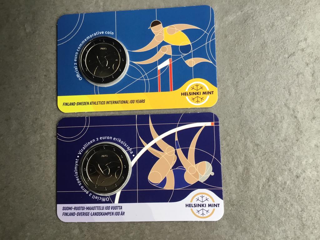 2025 Finland atletiekspelen, Ophalen of Verzenden, Finland, 2 euro, Losse munt