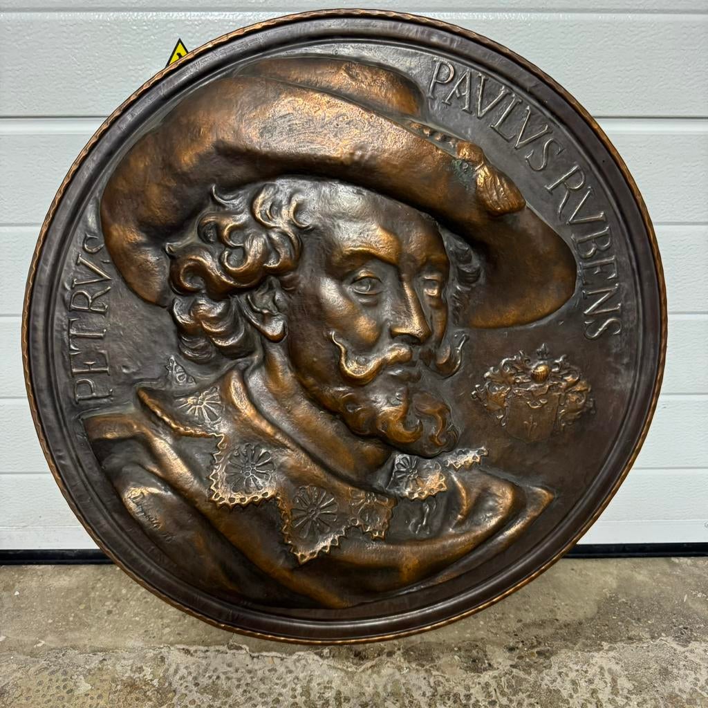 Rubens paneel diam 65 cm, Antiek en Kunst, Ophalen, Koper