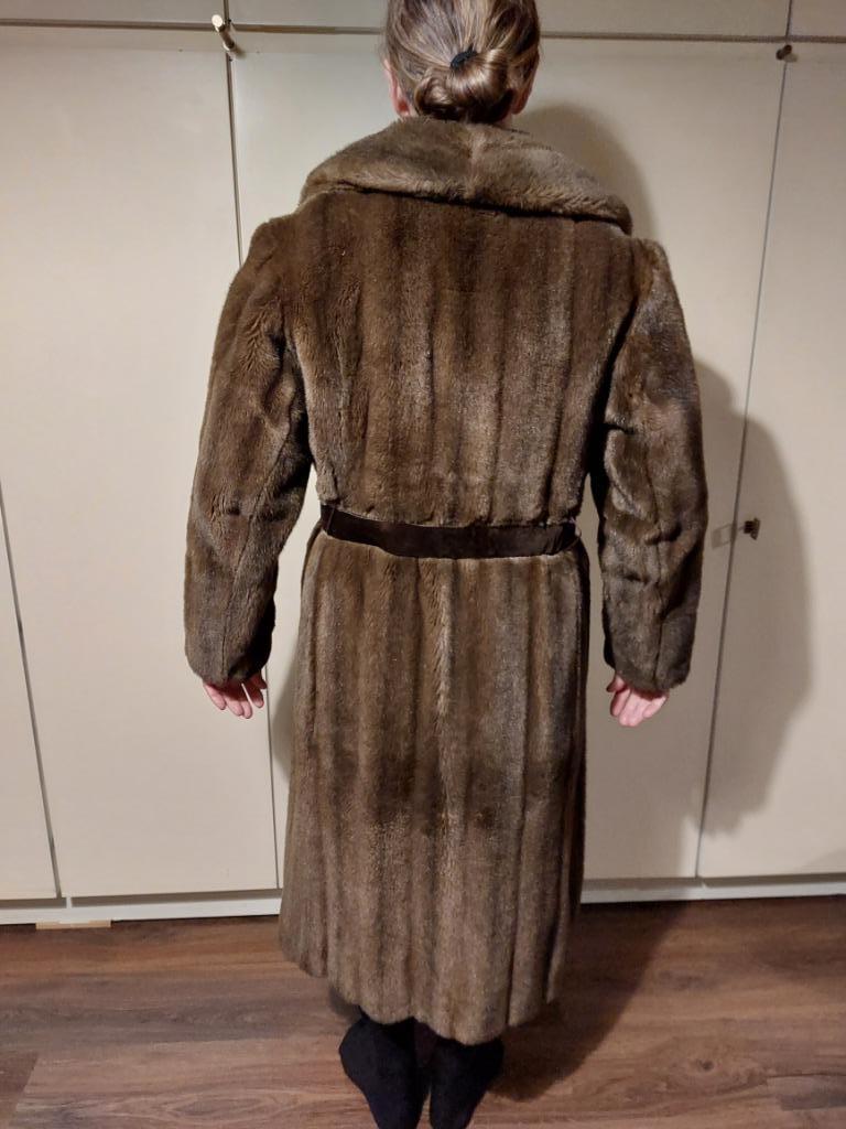 Manteau de fourrure Vison, Enlèvement, Comme neuf, Taille 38/40 (M), Brun