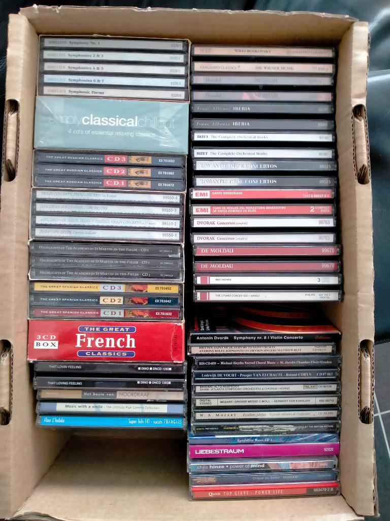 Lot 60 cd's, vooral klassieke muziek, Orchestre ou Ballet, Enlèvement ou Envoi, Coffret, Comme neuf