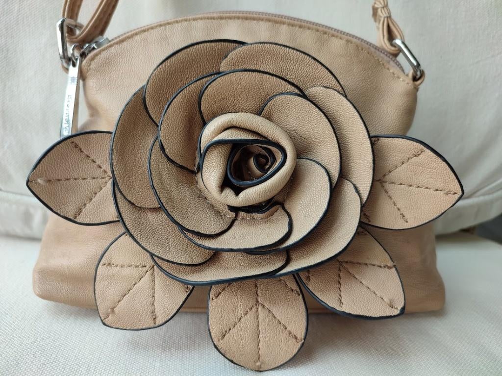 Klein handtasje - Petit sac à main, Enlèvement ou Envoi, Comme neuf, Beige, Sac à bandoulière