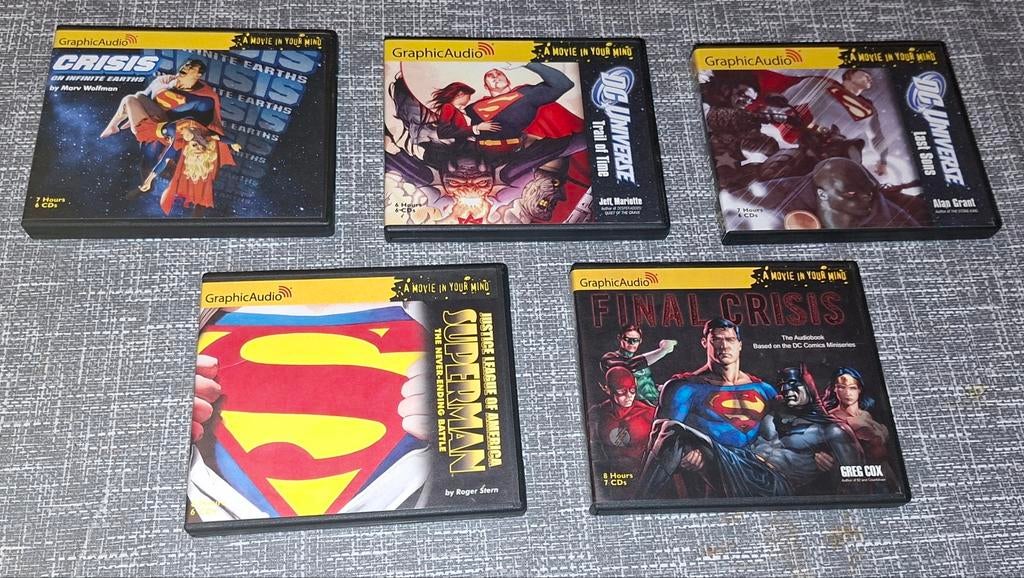 Graphic audio superman 5 stuks, Verzamelen, Overige Verzamelen, Ophalen of Verzenden, Zo goed als nieuw