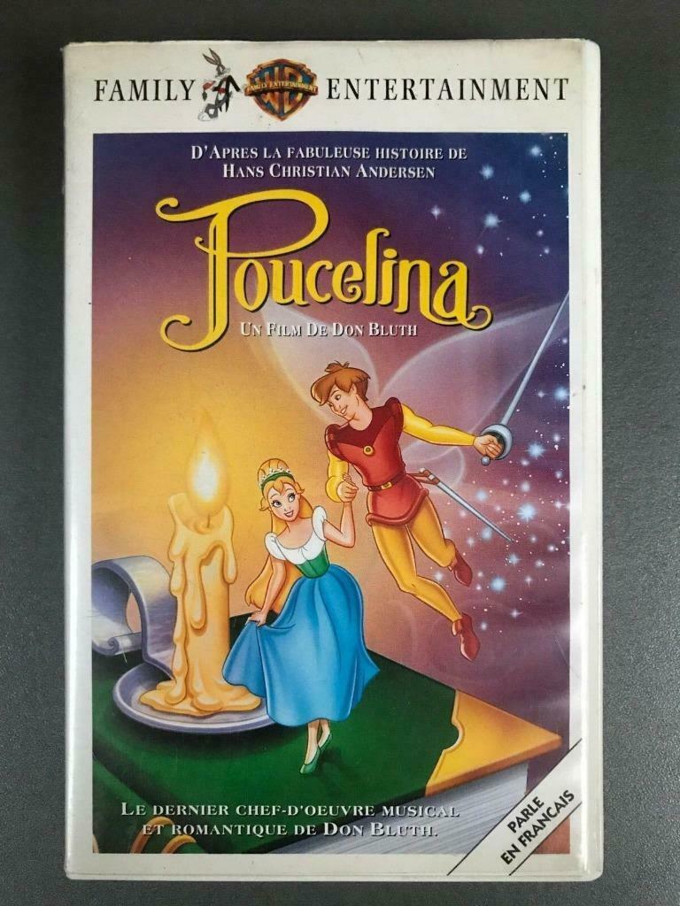 VHS Poucelina -, Tous les âges, Enlèvement ou Envoi, Utilisé, Dessin animé