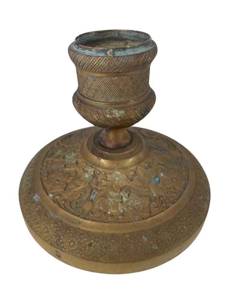 Bougeoir Flambeau en Bronze du 19ème Siècle, Antiquités & Art, Enlèvement ou Envoi, Bronze
