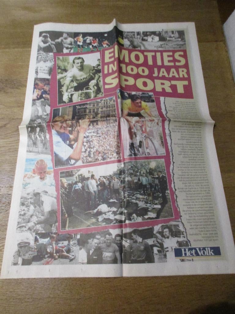 SPECIALE BIJLAGE DAGBLAD HET VOLK EMOTIES IN 100 JAAR SPORT, Envoi, Journal
