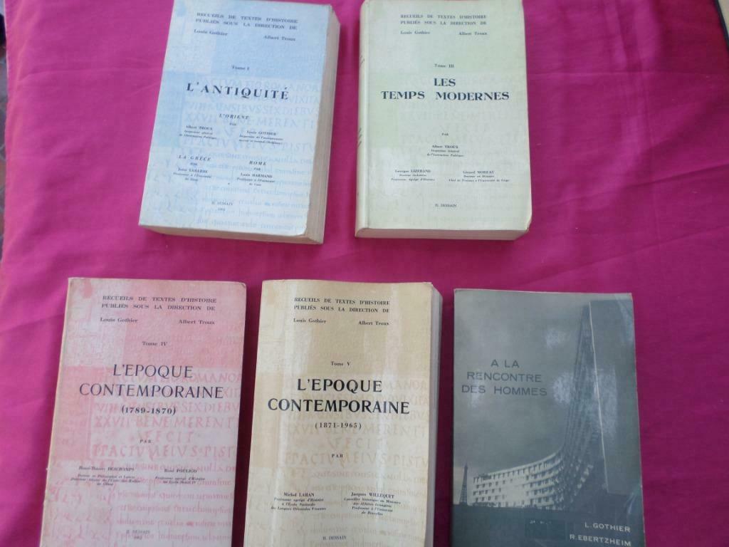 Verzamelingen historische teksten 5 boeken Antiquity Encount, Ophalen of Verzenden, Gothier et Troux, 20e eeuw of later, Gelezen