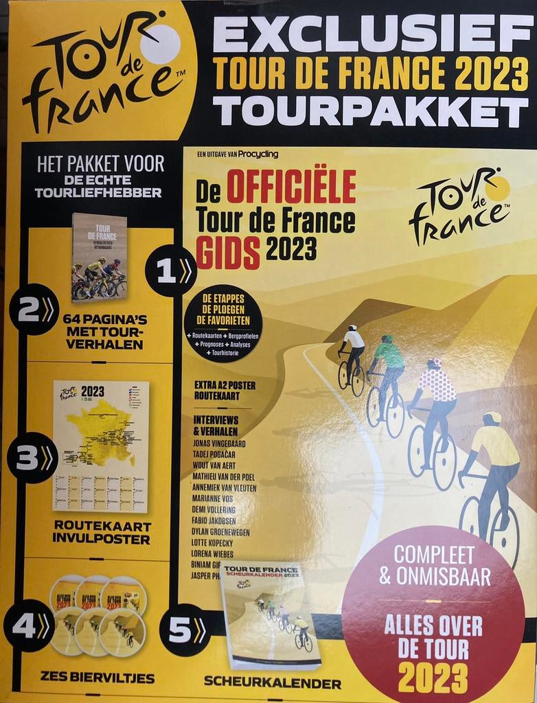 Tour de France Pakket 2023, Sport en Fitness, Ophalen, Zo goed als nieuw, Overige typen