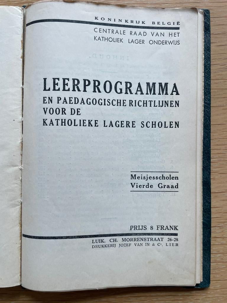 Leerprogramma katholieke lagere scholen 1936, Enlèvement ou Envoi