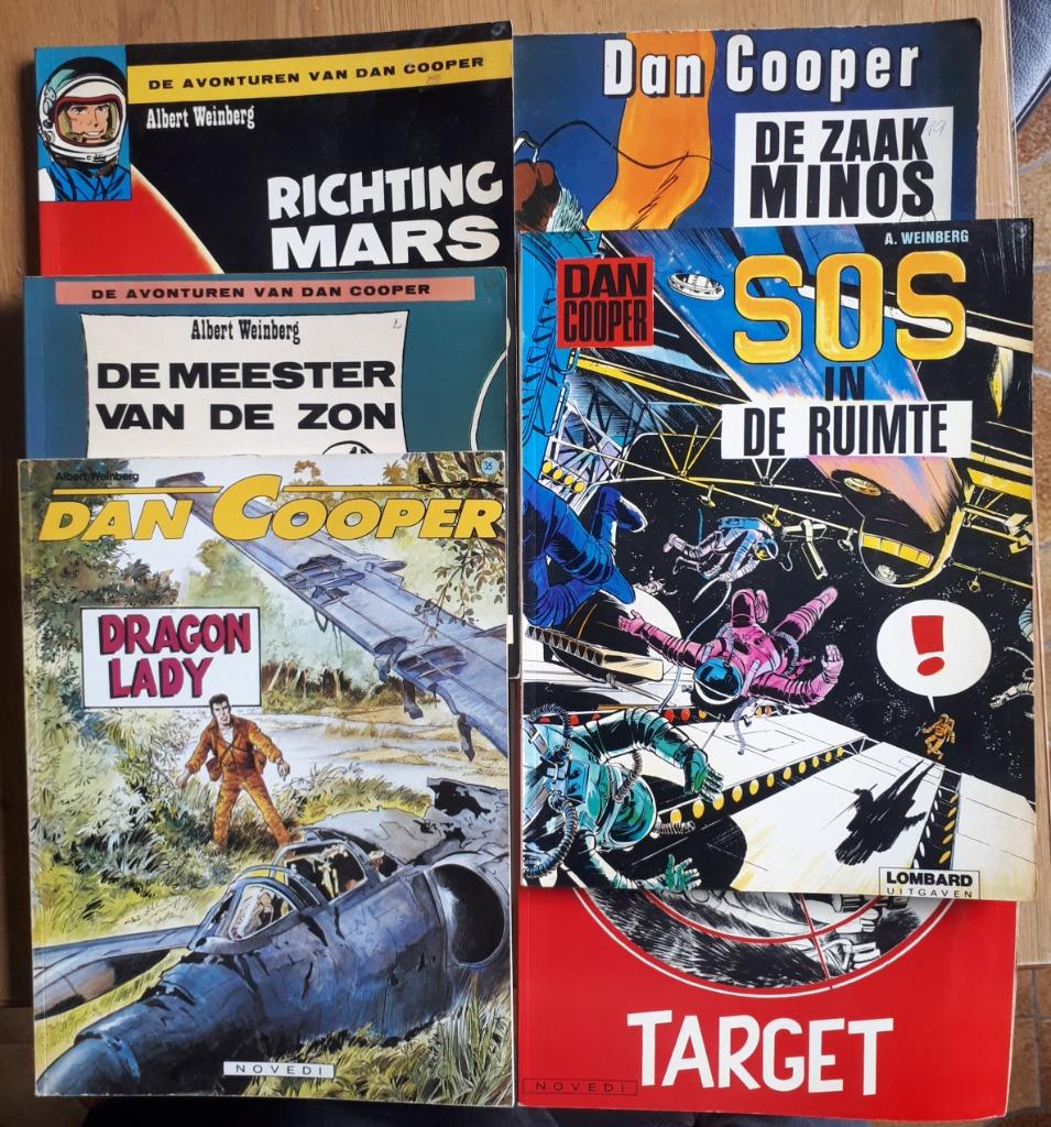 Oude Strips DAN COOPER A.Weinberg Uitg.Lombard & Novedi, Meerdere stripboeken, Ophalen of Verzenden, Gelezen, Albert Weinberg