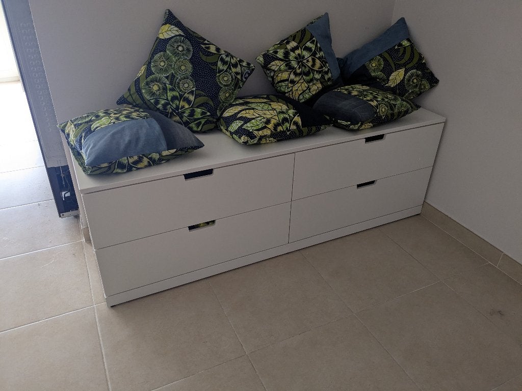 Witte ladekast 4 lades - NORDLI IKEA, Ophalen, Gebruikt, 150 tot 200 cm, 3 of 4 laden