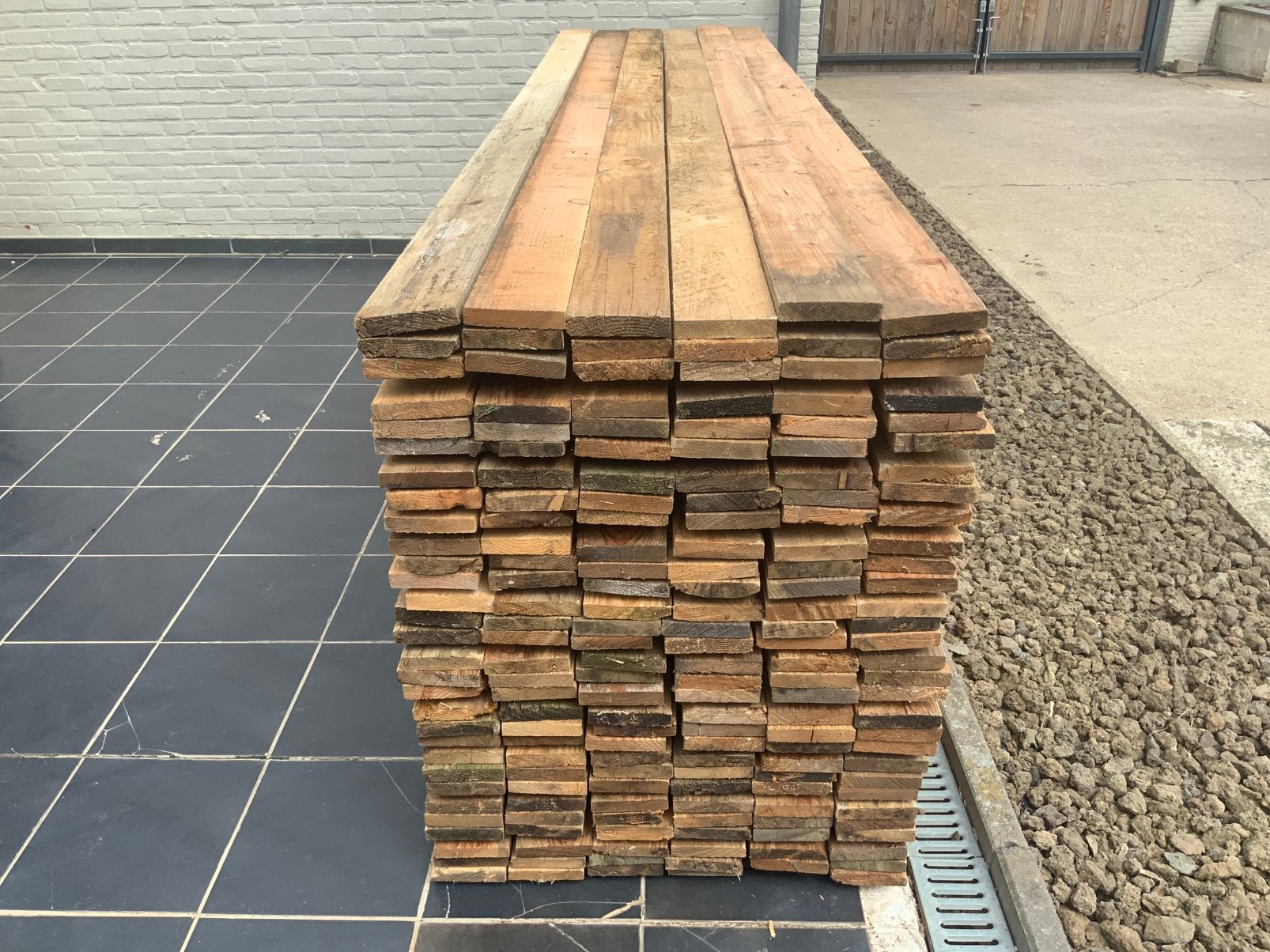 Planken, Doe-het-zelf en Bouw, Ophalen, Gebruikt, Minder dan 25 mm, Plank
