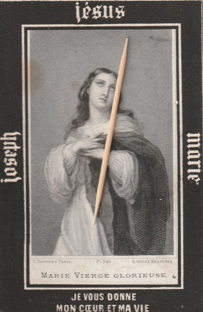 Carte de prière Vosselare, Collections, Images pieuses & Faire-part, Envoi, Image pieuse