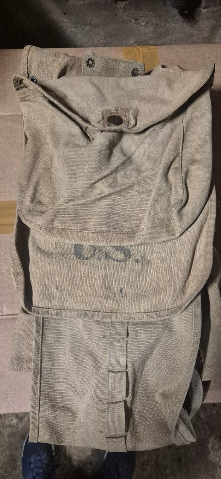 Sac à dos 1917 R.I.A. US W1 + pochette gamelle, Enlèvement ou Envoi, Armée de terre, Autres types