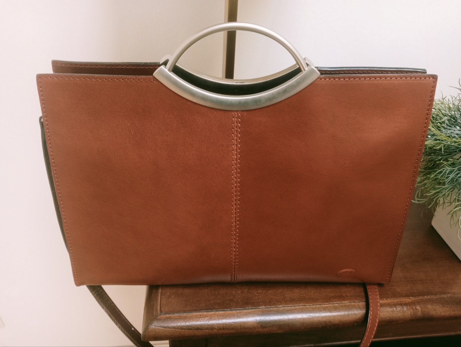 bruine dames handtas, Handtassen en Accessoires, Ophalen of Verzenden, Handtas