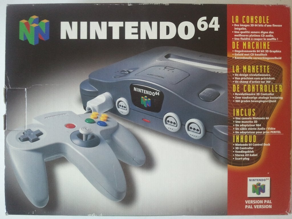 Nintendo 64 met 2 controllers + rumble pack, Games en Spelcomputers, Ophalen of Verzenden, Zo goed als nieuw, Met 2 controllers