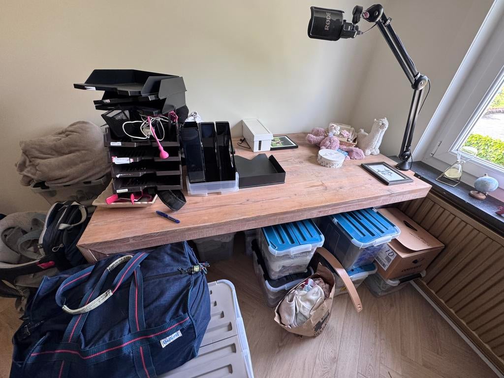 2 bureaus te koop!, Huis en Inrichting, Ophalen, Gebruikt, Hout, Overige merken