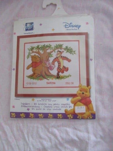 Naaipakket - kruisjessteek - Pooh + Teigetje - nieuw, Hobby en Vrije tijd, Ophalen of Verzenden, Nieuw, Overige typen