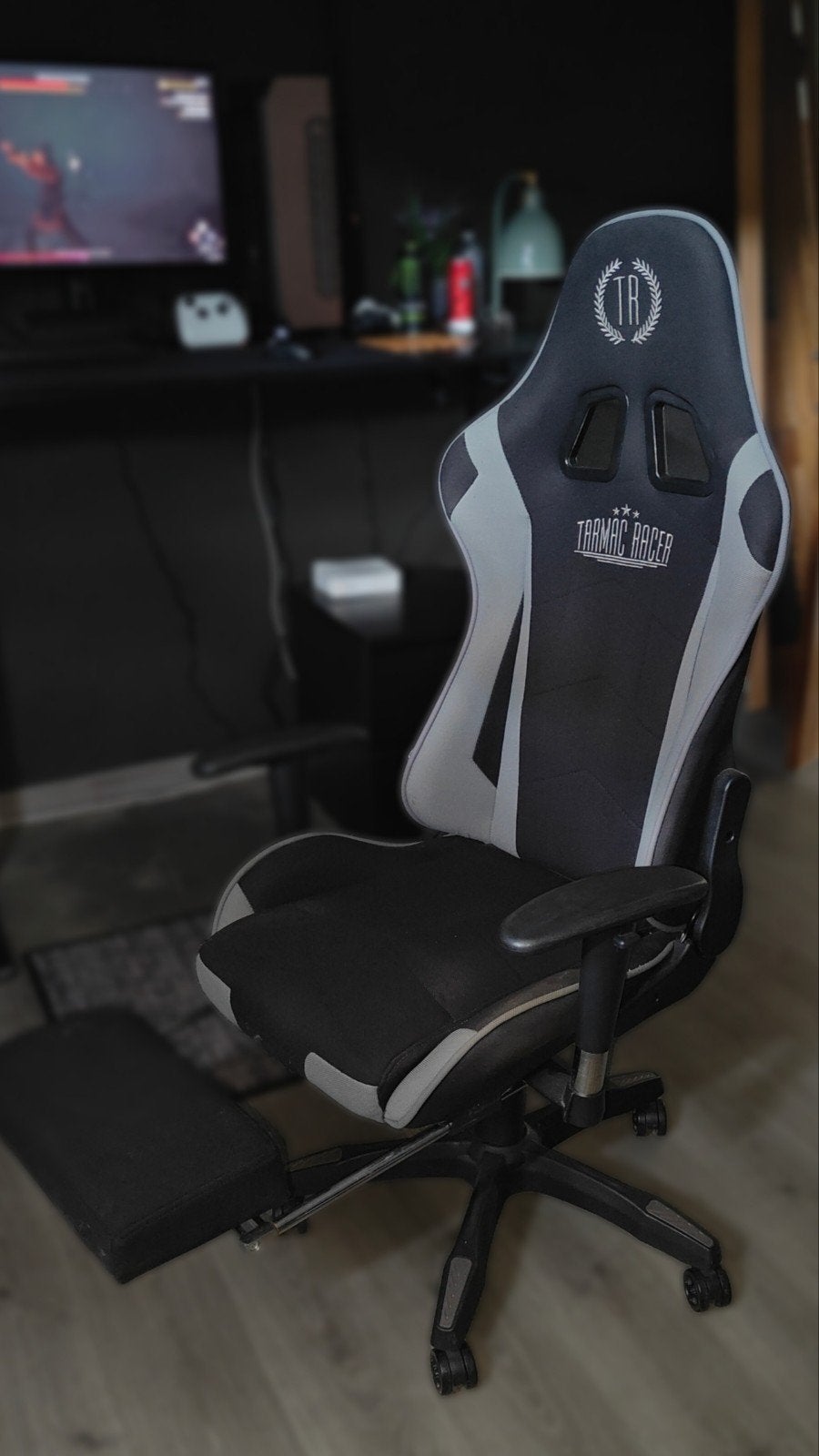 Chaise de bureau de jeu, Gris, Chaise de bureau de gaming, Enlèvement, Utilisé