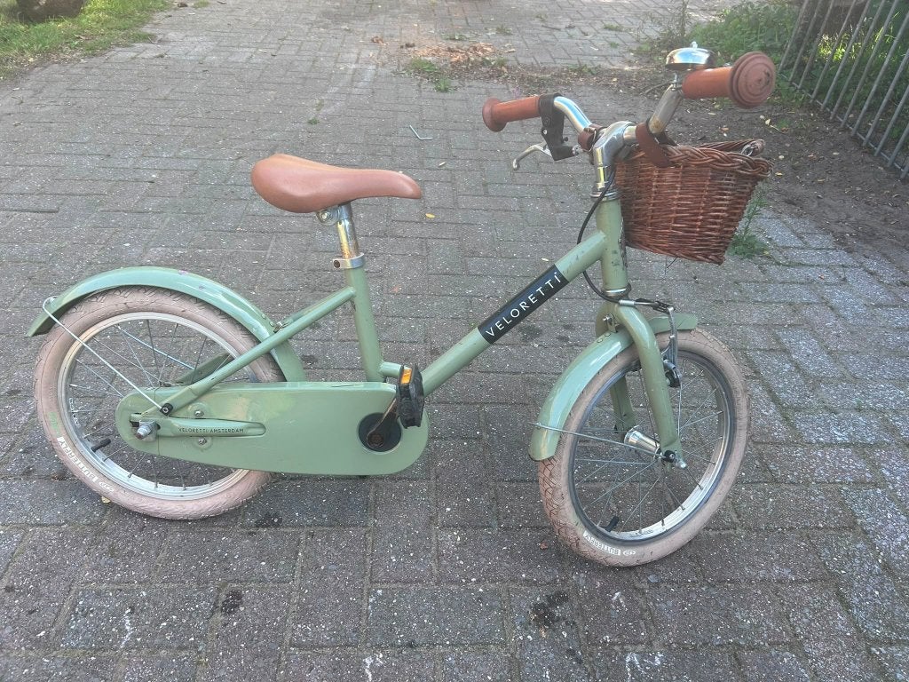 Veloretti kinderfiets groen 16inch, Ophalen, Gebruikt, 16 tot 20 inch, Veloretti