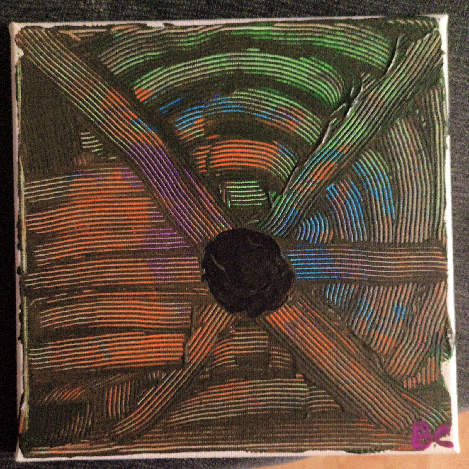 Trou noir coloré de BC, Antiek en Kunst, Kunst | Schilderijen | Abstract, Ophalen