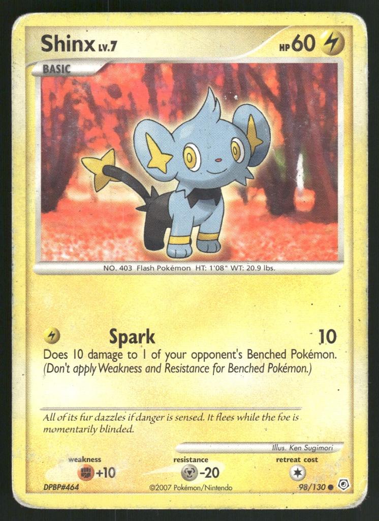 Shinx 98/130 - Diamond &amp; Pearl (Poor), Hobby & Loisirs créatifs, Jeux de cartes à collectionner | Pokémon, Utilisé, Envoi