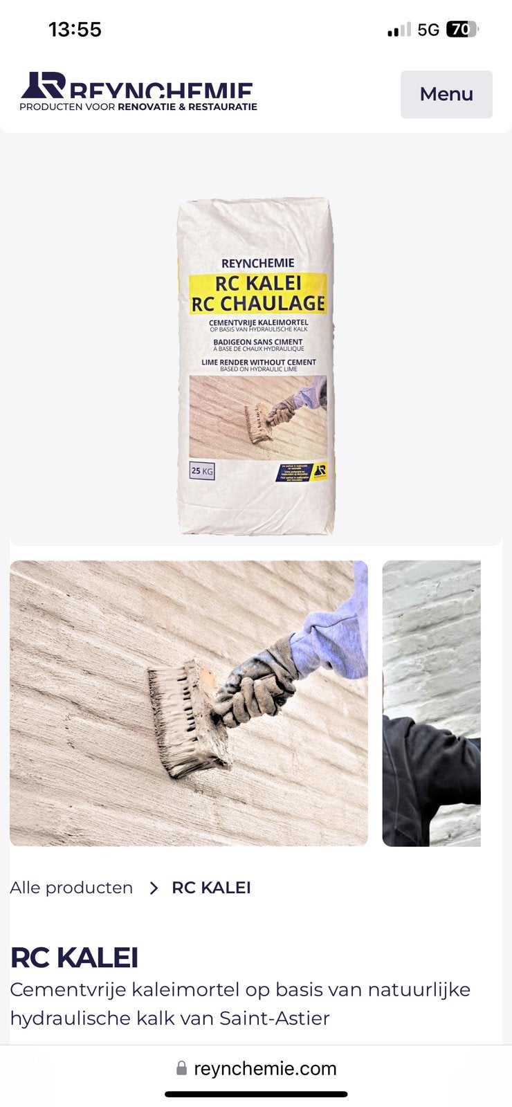 Kaleiverf, hydrofuge en antimos, Bricolage & Construction, Enlèvement