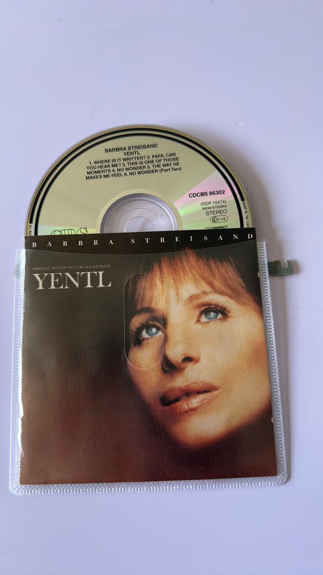 Barbra Streisand – Yentl (Soundtrack), Cd's en Dvd's, Cd's | Overige Cd's, Ophalen of Verzenden, Zo goed als nieuw, Soundtrack