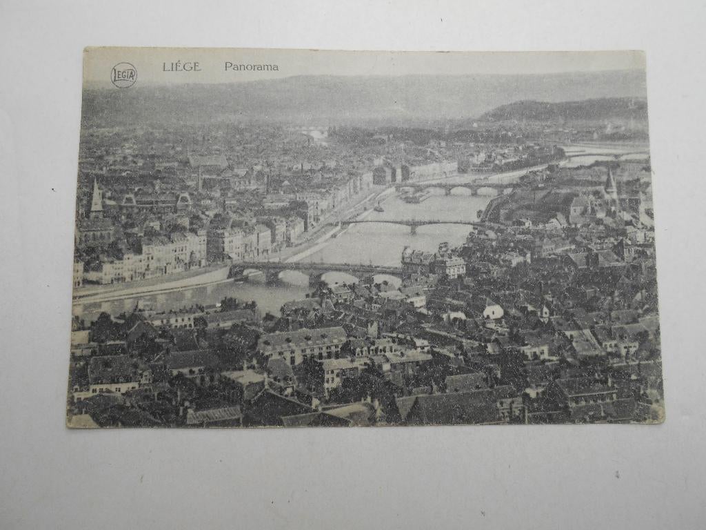 ancienne carte postale Liège panorama 1920, Enlèvement ou Envoi, Avant 1920, Affranchie, Liège