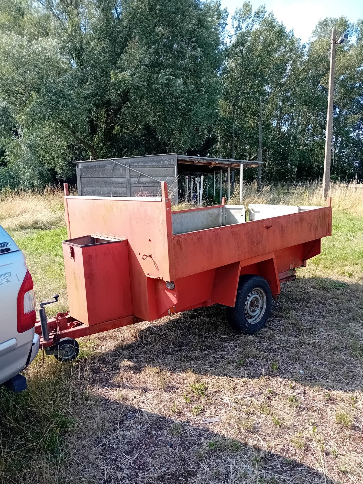 Grote alu aanhanger .remork, Enlèvement