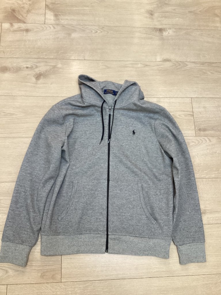 Hoodie/ sweater met rits Polo Ralph Lauren, Ophalen, Maat 52/54 (L), Grijs, Polo Ralph Lauren