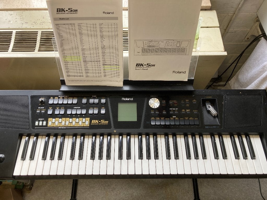 Keyboard Roland BK5-or, Muziek en Instrumenten, Ophalen, 61 toetsen, Roland, Zo goed als nieuw