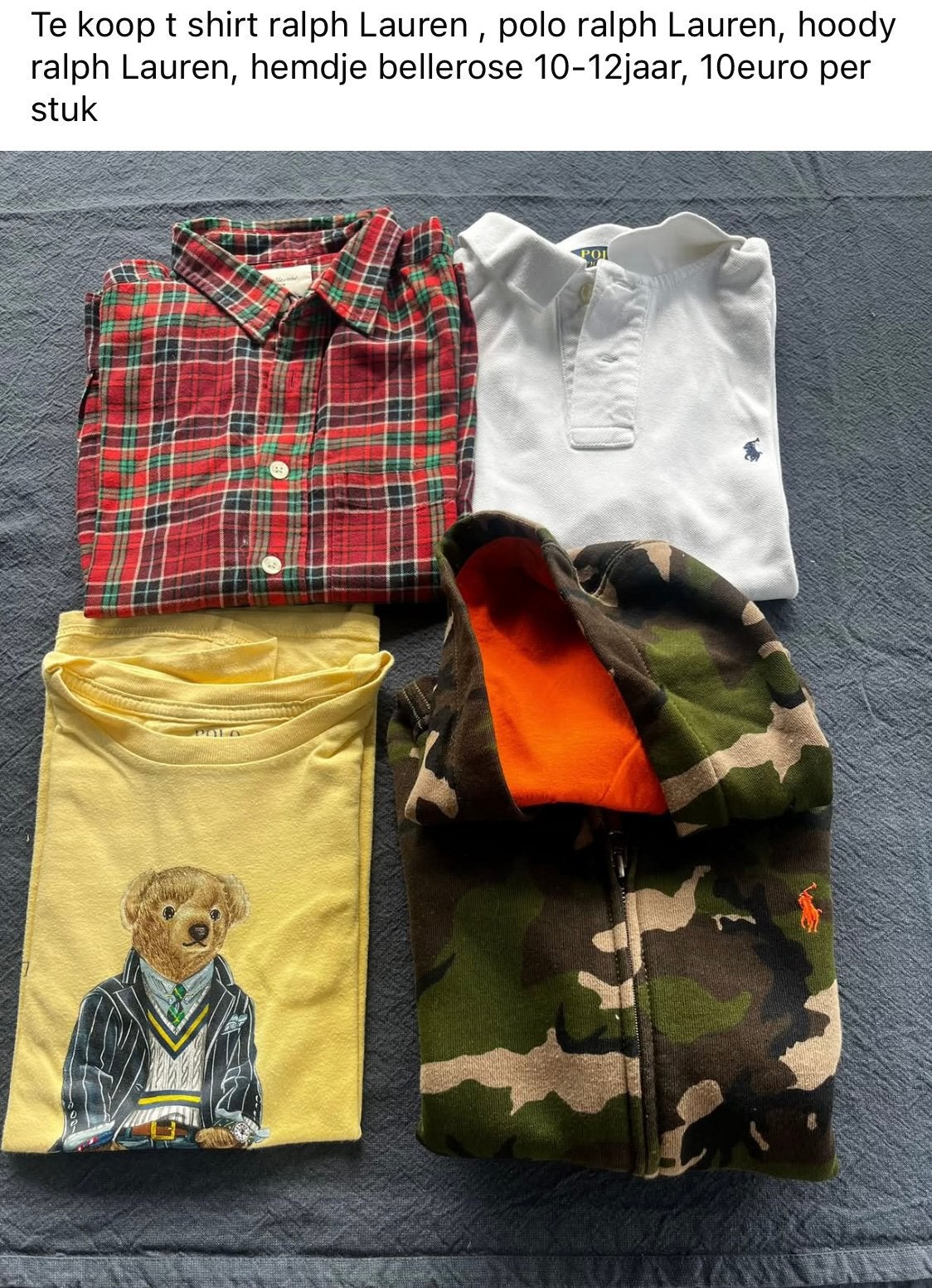 Ralph lauren 3 stuks, bellerose 1 stuk 10-12 jaar 10E/stuk, Ophalen of Verzenden, Zo goed als nieuw