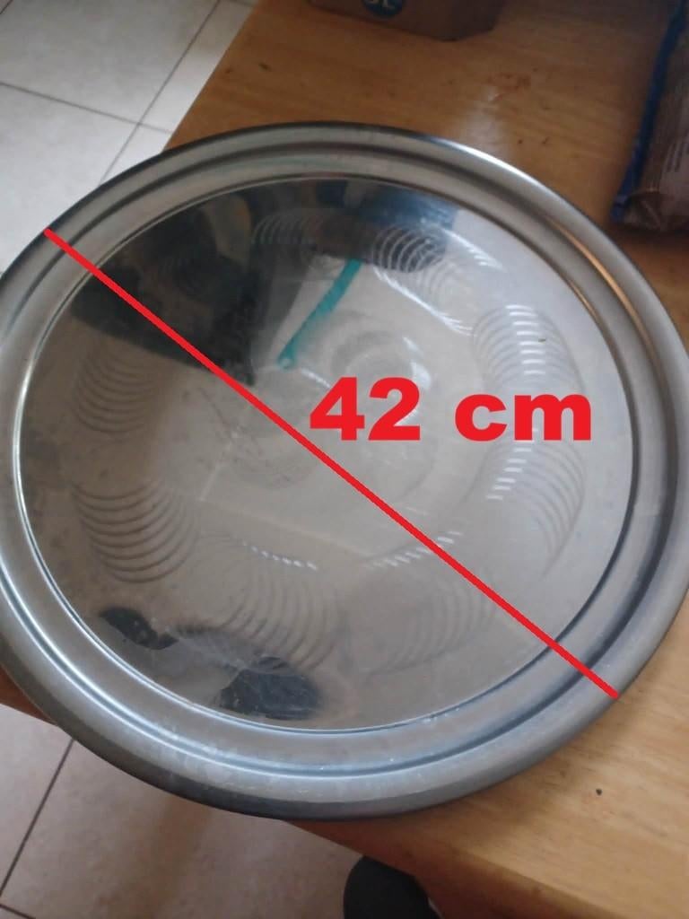 Grote Inox schotel, Huis en Inrichting, Ophalen, Gebruikt