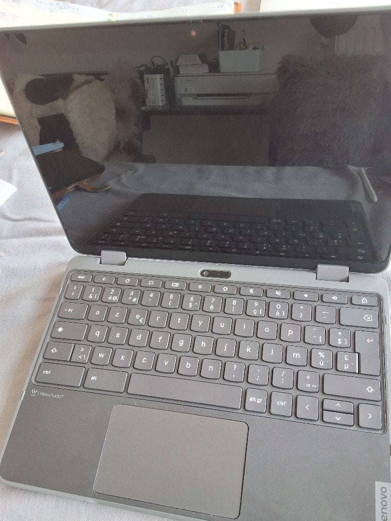 lenovo chromebook, Computers en Software, Chromebooks, Zo goed als nieuw, 11 inch, 4 GB of minder, 32 GB of minder, Azerty, Touchscreen
