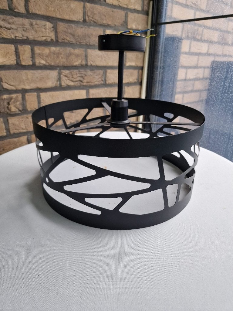 Lustre noir, Maison & Meubles, Lampes | Suspensions, Enlèvement ou Envoi, Comme neuf